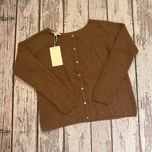 Sézane Cardigan Tan Med. New with tags
